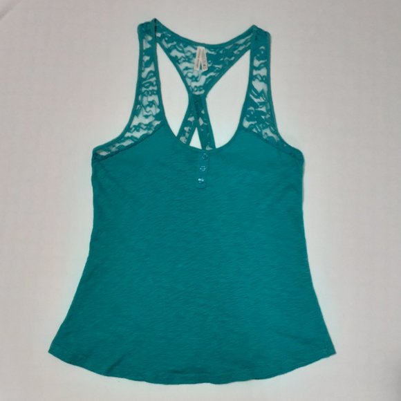 Teal Green Lace Top - Picture 2 of 4